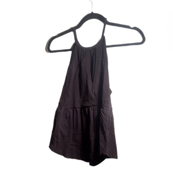 NWT American Eagle black casual lightweight flowy spaghetti strap Halter Tops M - Picture 3 of 4